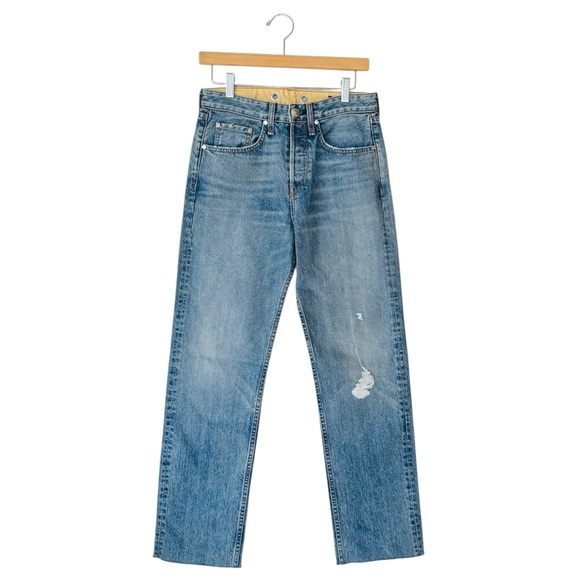 Rag & Bone Maya High Rise Denim Jeans Straight Leg Blue 26 Ankle Casual Luxury - Picture 1 of 13